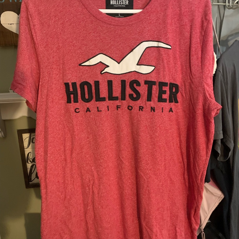 Mens large curved hem tshirt